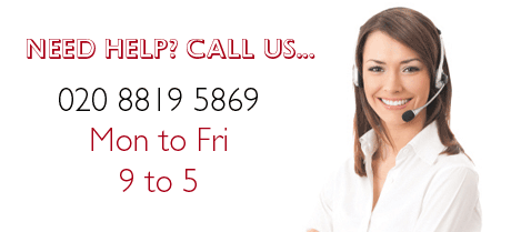 Please call us on 020 8819 5869 if you need assistance, we'd love to hear from you.