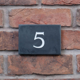 Slate House Number (1 Digit)