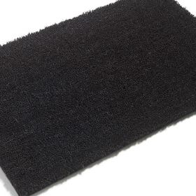 Premium PVC Backed Coloured Black Coir Matting - Black