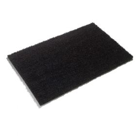 Premium PVC Backed Coloured Black Coir Matting - Black