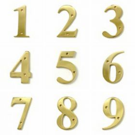 Brass Door Numbers (Large)
