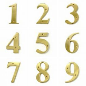 Brass Door Numbers (Large)