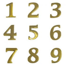 Brass House Numbers (Small)