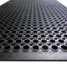 Heavy Duty Rubber Work Mat - With Border
