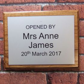 House Name Sign Wooden / Acrylic - makes an ideal presentation plaque