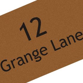 Personalised Indoor Carpet Address Doormat