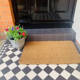 Durable Door Mat Outdoors Large Door Mat Entry Rug Outdoor Door Mat NonSlip  Waterproof Thin Doormat Outdoor Doormat Indoor 32 x 20 Inside Doormat and  Back Door Mat Rubber Door Mat 