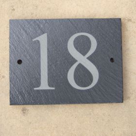 Slate House Number Sign (up to 2 digit)