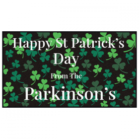 St Patrick's Day Personalised Doormat