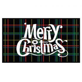 Christmas Tartan Doormat