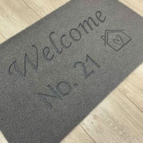 House Number Welcome Doormat
