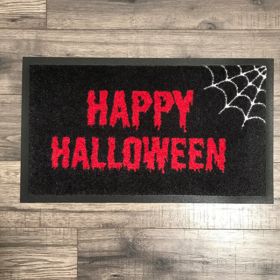 Halloween Door Mat Gnome Bat Front Door Mat Non Slip Rubber