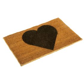Heart Doormat - printed with eco friendly inks on biodegradable coir