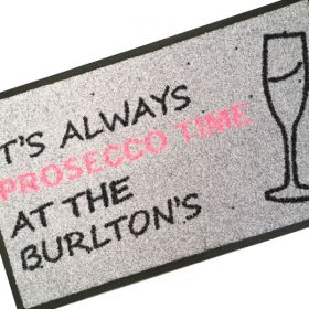 Personalised Prosecco Doormat