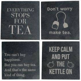 Tea Slogan Coasters