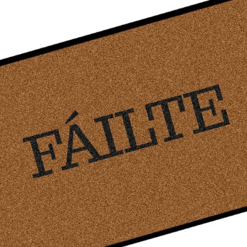 Irish Cead Mile Failte Celtic Gaelic Welcome Doormat Outdoor – Blue Pagan