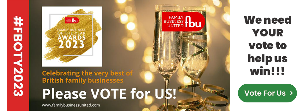Vote for us to win Family Business of the Year 2023