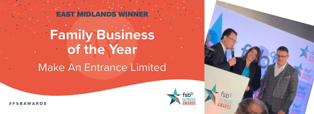 Make An Entrance named East Midlands Family Business of the Year 2022