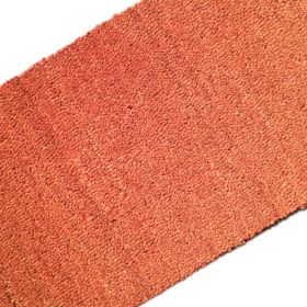 Thick 17mm Plain Mat Natural Coconut PVC backed heavy duty coir entrance matting 