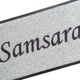 Grey Personalised Doormat