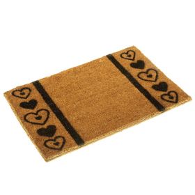 Heart Pattern Doormat - Eco Friendly Biodegradable Coir Fibre