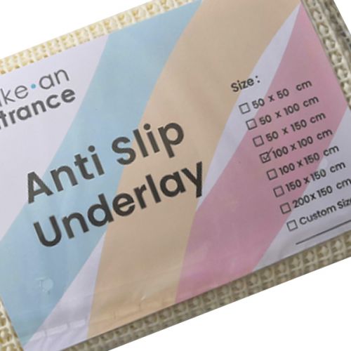 Rug stop rug underlay for hard Textile All Floors Anti Slip Underlay 