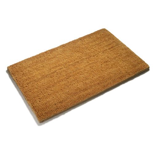 New Green XL Door Mat PVC Backed Coir Doormat 80cm x 50cm x 17mm thick 