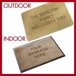 Doormat with house number