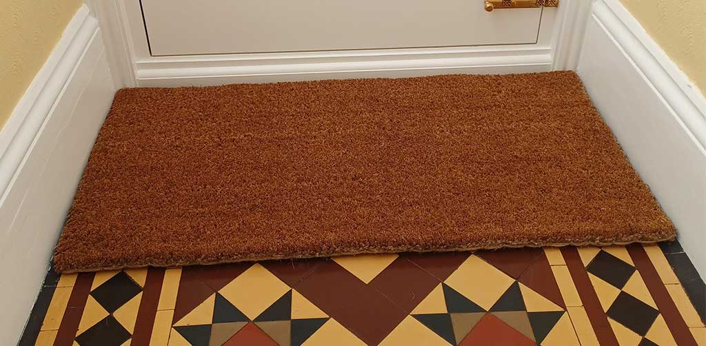 This Hand Stiched Coir Mat is the the ideal soulution if you are looking for a biodegradable product.