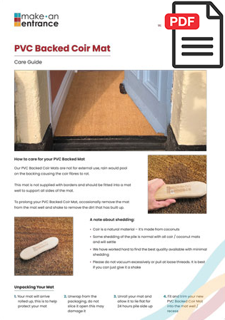 To find out more on how to care for your coco coir doormats click here.