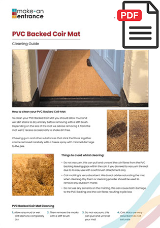 To find our more on how to clean your coir doormats click here.